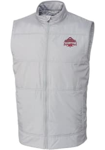 Mens Ohio State Buckeyes Grey Cutter and Buck 2024 Football National Champion Stealth Vest