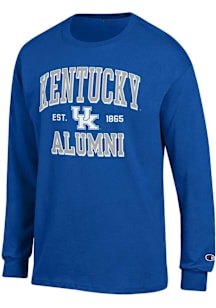 Champion Kentucky Wildcats Blue Est Alumni Jersey Long Sleeve T Shirt