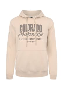 Levelwear Colorado Avalanche Mens Tan Podium Response Long Sleeve Hoodie
