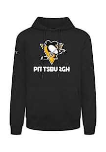 Levelwear Pittsburgh Penguins Mens Black Podium Home Turf Long Sleeve Hoodie