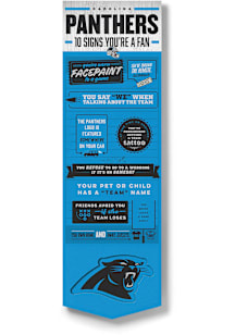 Carolina Panthers Wall Art Sign - Navy Blue