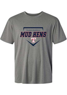 Summit Sportswear Toledo Mud Hens Graphite Homeplate Short Sleeve T Shirt