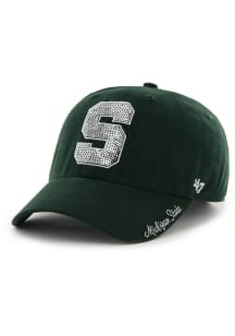 Michigan State Spartans 47 Sparkle Clean Up Womens Adjustable Hat - Green