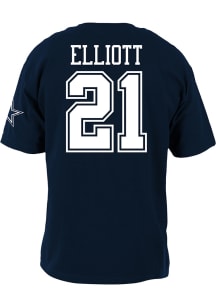 Ezekiel Elliott Dallas Cowboys Youth Navy Blue Name and Number Player Tee