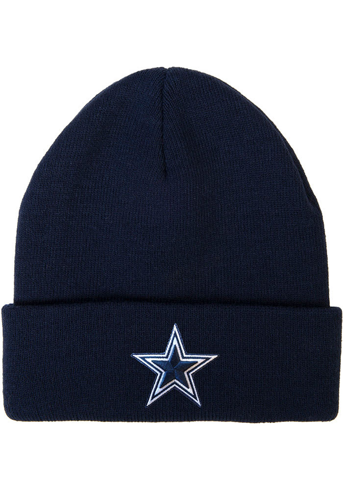 Dallas Cowboys Navy Blue Basic Mens Knit Hat