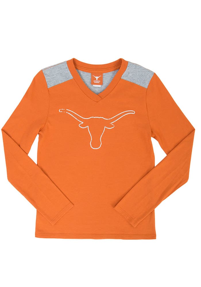 Antigua Texas Longhorns Girls Burnt Orange Copake Long Sleeve T-shirt