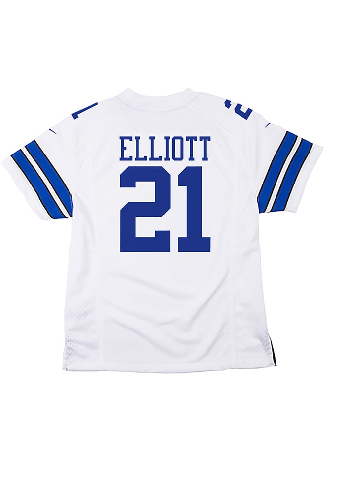 Ezekiel Elliott Dallas Cowboys Youth White Nike Limited Football Jersey