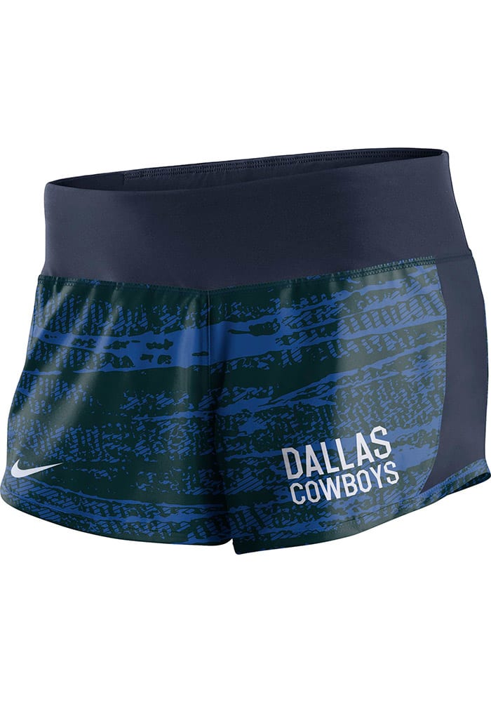 Nike Dallas Cowboys Womens Navy Blue Crew Shorts