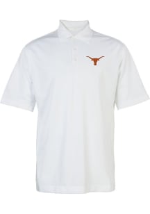 Texas Longhorns Mens White Silhouette Short Sleeve Polo