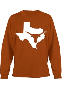Texas Longhorns Burnt Orange State Long Sleeve T Shirt