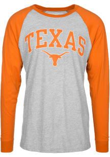 Texas Longhorns Grey Byron Long Sleeve Fashion T Shirt
