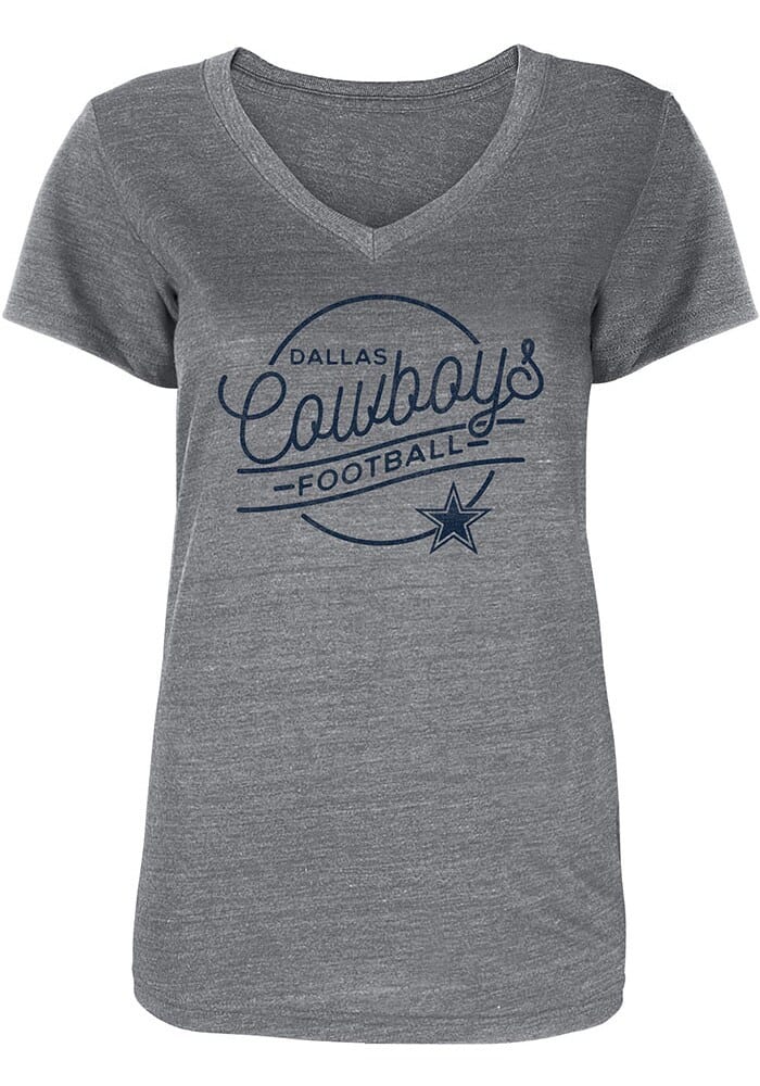 Dallas Cowboys Women's Celadine Navy T-Shirt