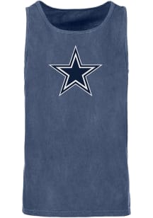 Dallas Cowboys Mens Navy Blue Logo Premier Short Sleeve Tank Top