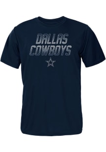 Dallas Cowboys Navy Blue Long Game Short Sleeve T Shirt