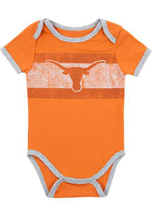 Texas Longhorns Baby Burnt Orange Gizmo Short Sleeve One Piece