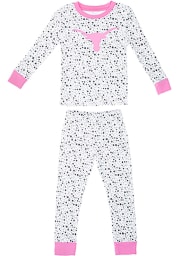 Texas Longhorns Kids Pink Golly Loungewear PJ Set