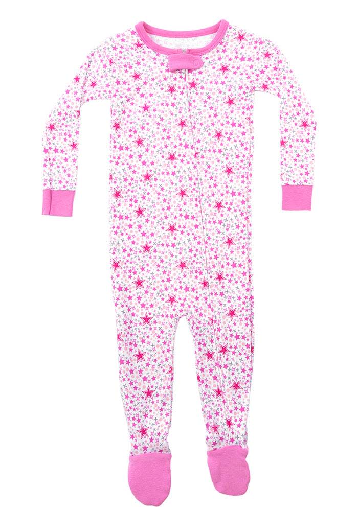 Dallas Cowboys Baby Pink Dobbin Loungewear One Piece Pajamas