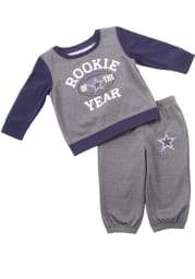 Dallas Cowboys Infant Charcoal Buster Set Top and Bottom