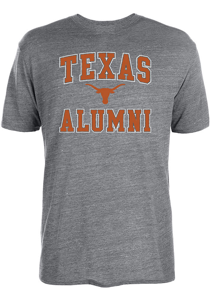 Texas Longhorns Grey Alumni Triblend Short Sleeve Fashion T Shirt