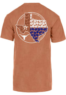 Texas Longhorns Womens Burnt Orange Bluebonnet Mom Short Sleeve T-Shirt