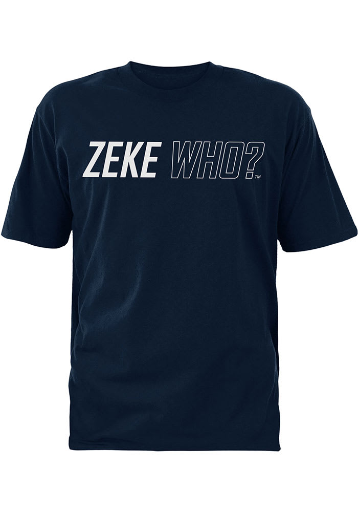 Ezekiel Elliott Dallas Cowboys Navy Blue Zeke Who Short Sleeve Player T Shirt