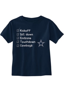 Dallas Cowboys Toddler Navy Blue Jamie Short Sleeve T-Shirt