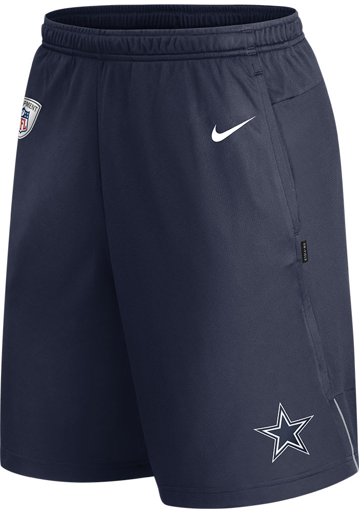 Nike Dallas Cowboys Mens Navy Blue Coach Knit Shorts