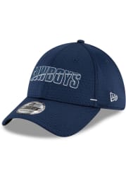 New Era Dallas Cowboys Mens Navy Blue 2020 Training 39THIRTY Flex Hat
