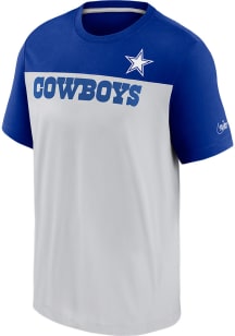Nike Dallas Cowboys White Historic Colorblock Short Sleeve Fashion T Shirt