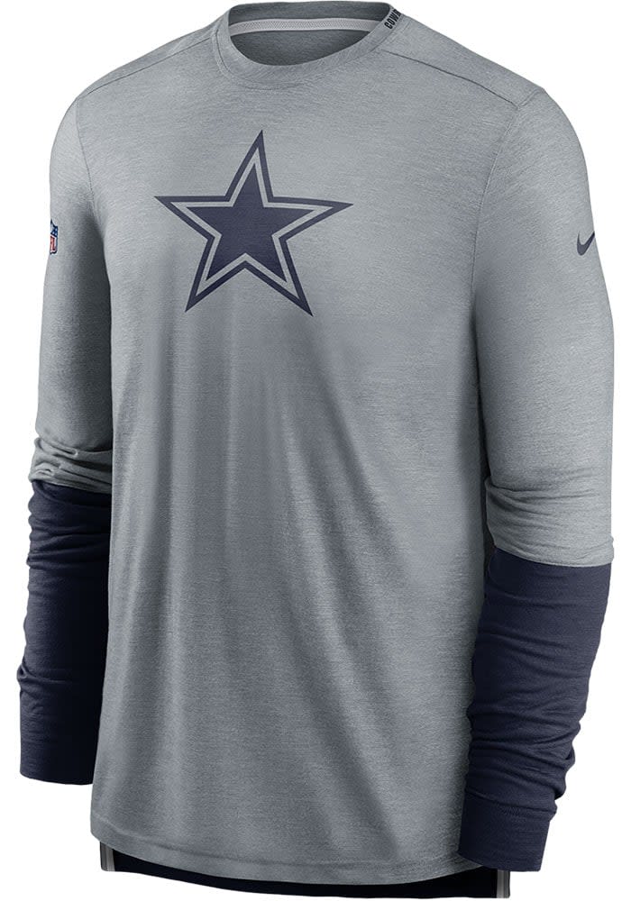 Dallas Cowboys Nike Logo Essential Long Sleeve T-Shirt - Gray