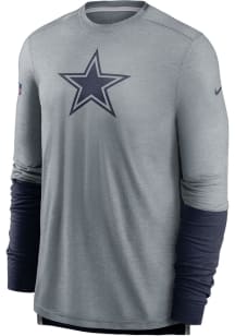 Nike Dallas Cowboys Grey Team Logo Long Sleeve T-Shirt