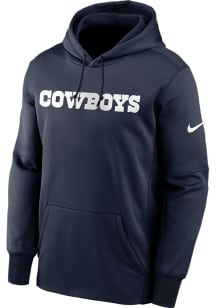 Nike Dallas Cowboys Mens Navy Blue Wordmark Hood