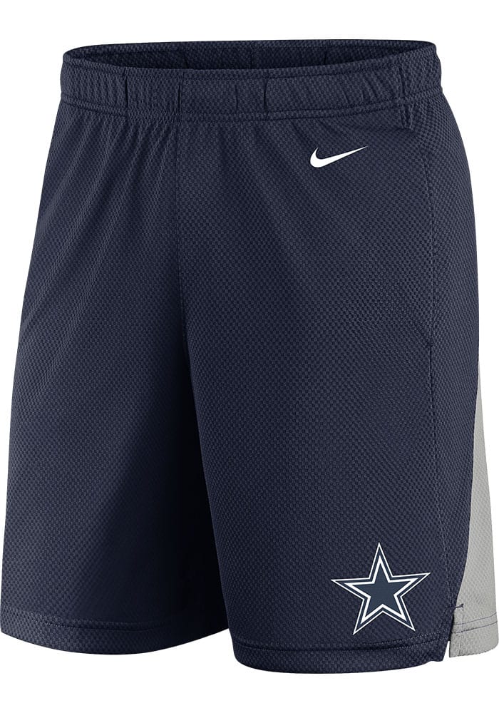 Nike Dallas Cowboys Mens Navy Blue Logo Core Shorts