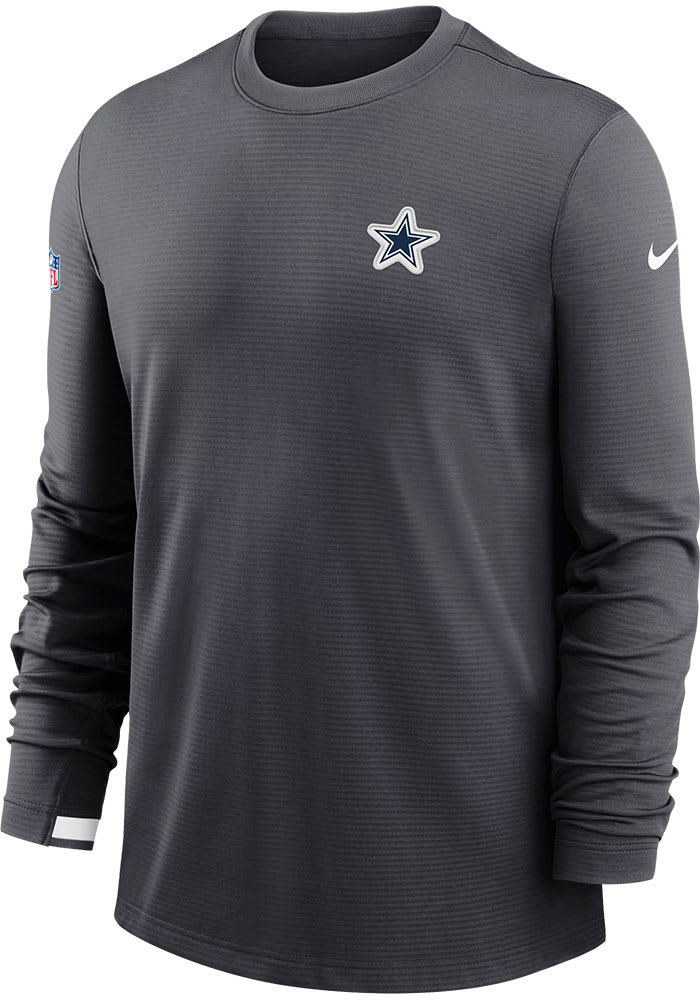 Nike Dallas Cowboys Long Sleeve Team Logo Sweatshirt - Grey