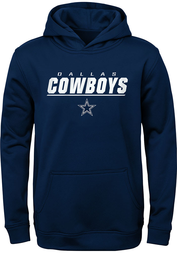 Dallas Cowboys Youth Navy Blue Static Long Sleeve Hoodie