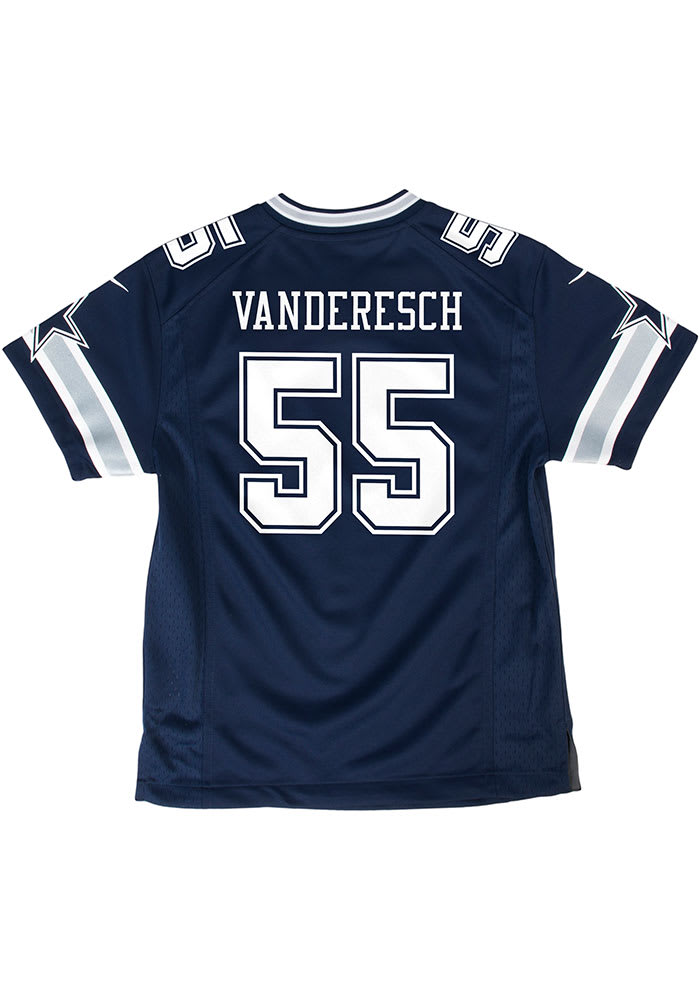 Nike Youth Dallas Cowboys Leighton Vander Esch #55 Navy Game Jersey