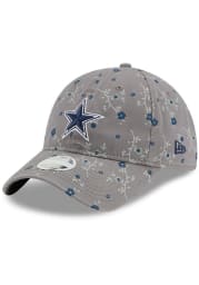 New Era Dallas Cowboys Grey Blossom 9TWENTY Womens Adjustable Hat