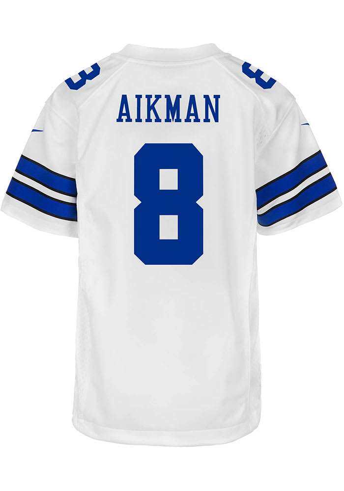 Troy Aikman Dallas Cowboys Youth White Nike Game Football Jersey