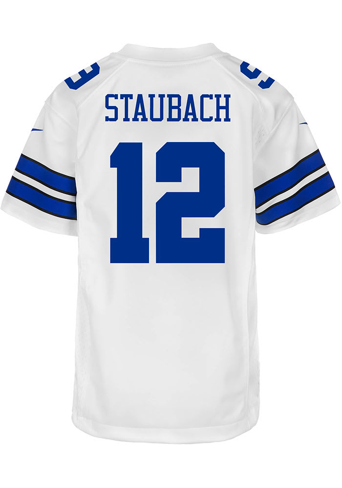 Roger Staubach Dallas Cowboys Youth White Nike Game Football Jersey