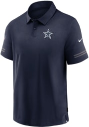 Nike Dallas Cowboys Mens Navy Blue Flex Short Sleeve Polo