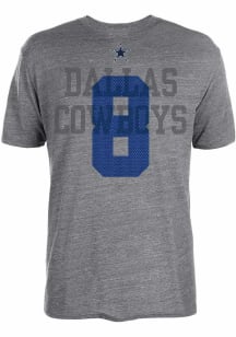 Troy Aikman Dallas Cowboys Grey Maynard Short Sleeve Fashion Player T Shirt