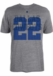 Emmitt Smith Dallas Cowboys Grey Maynard Short Sleeve Fashion Player T Shirt