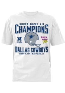 Dallas Cowboys White SB XII 78 Short Sleeve T Shirt