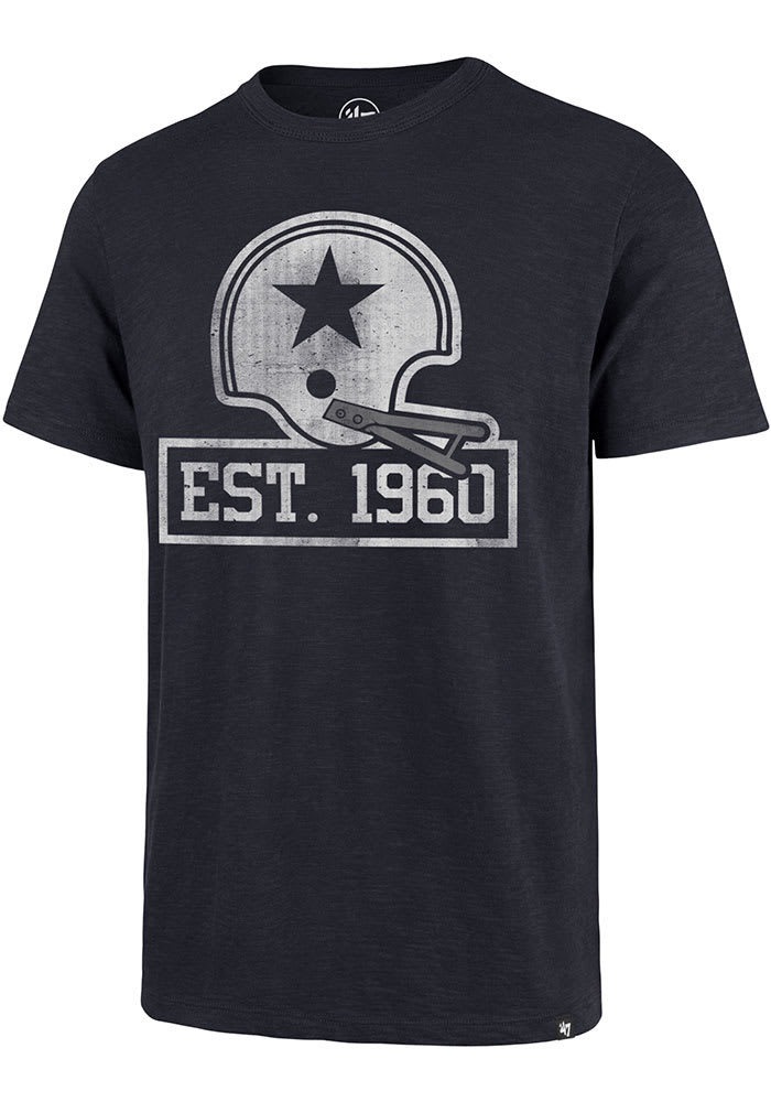 47 Dallas Cowboys Navy Blue 60th Anniversary Grit Scrum Short Sleeve Fashion T Shirt