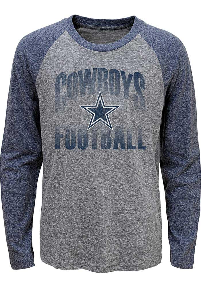 Nike Navy Dallas Cowboys Fashion 3/4-sleeve Raglan T-shirt in Blue