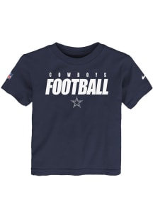 Dallas Cowboys Youth Navy Blue Football Legend Short Sleeve T-Shirt