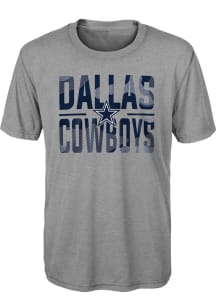 Dallas Cowboys Youth Grey Ground Control Short Sleeve T-Shirt