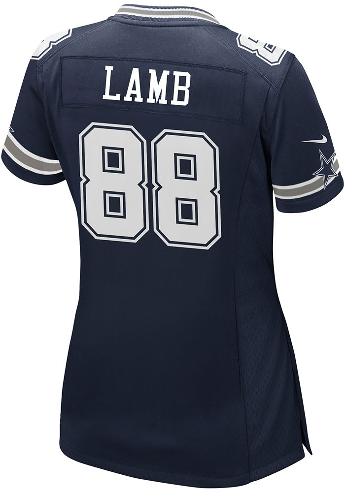 CeeDee Lamb Nike Dallas Cowboys Womens Navy Blue Road Game Football Jersey