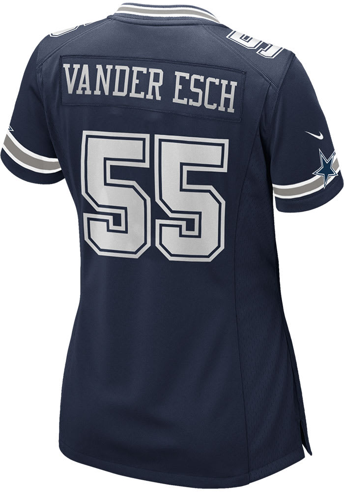 Nike Dallas Cowboys No55 Leighton Vander Esch Navy Blue Team Color Women's Stitched NFL Vapor Untouchable Limited Jersey