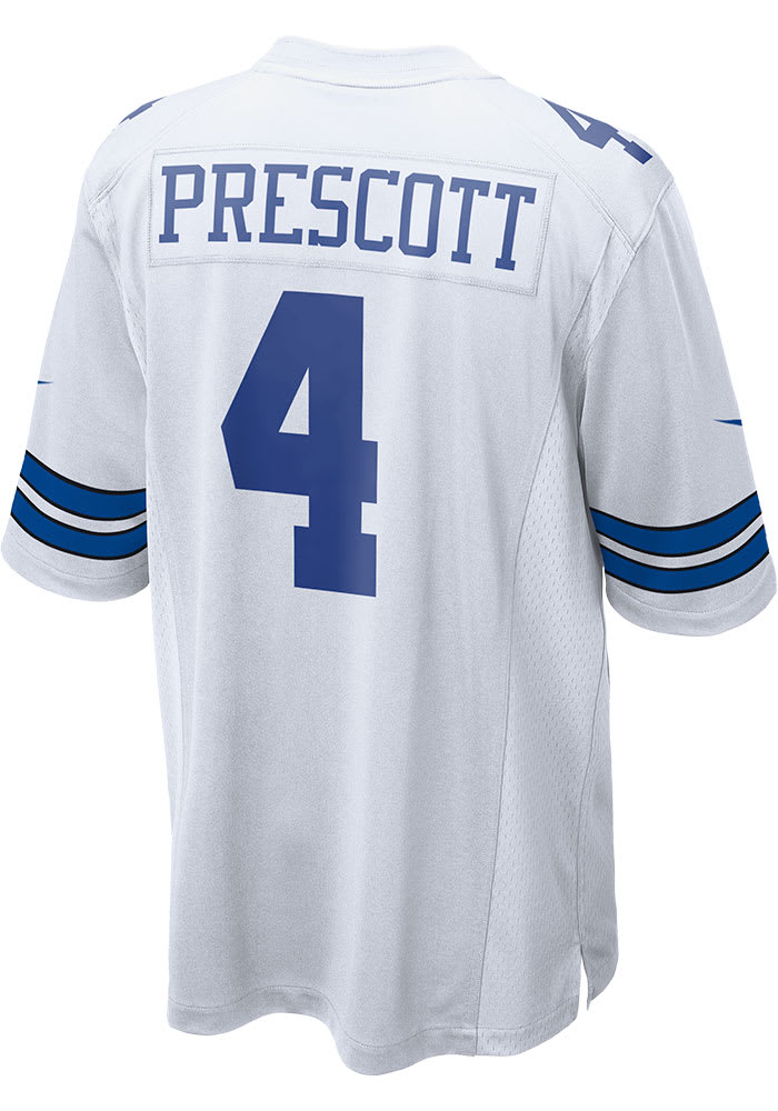 Dak Prescott Nike Dallas Cowboys White Home Game Football Jersey